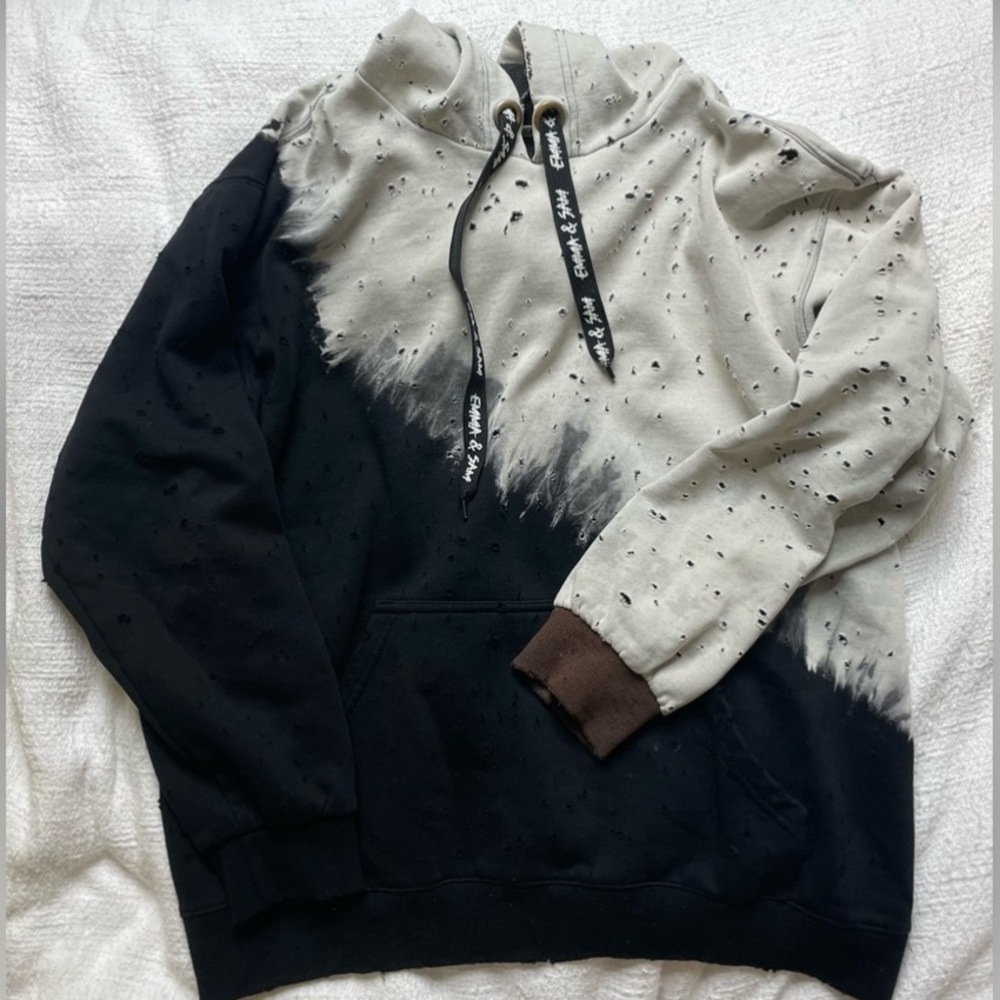Emma & Sam Diagonal Dip Dye Hoodie